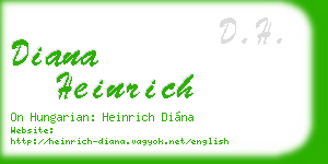 diana heinrich business card